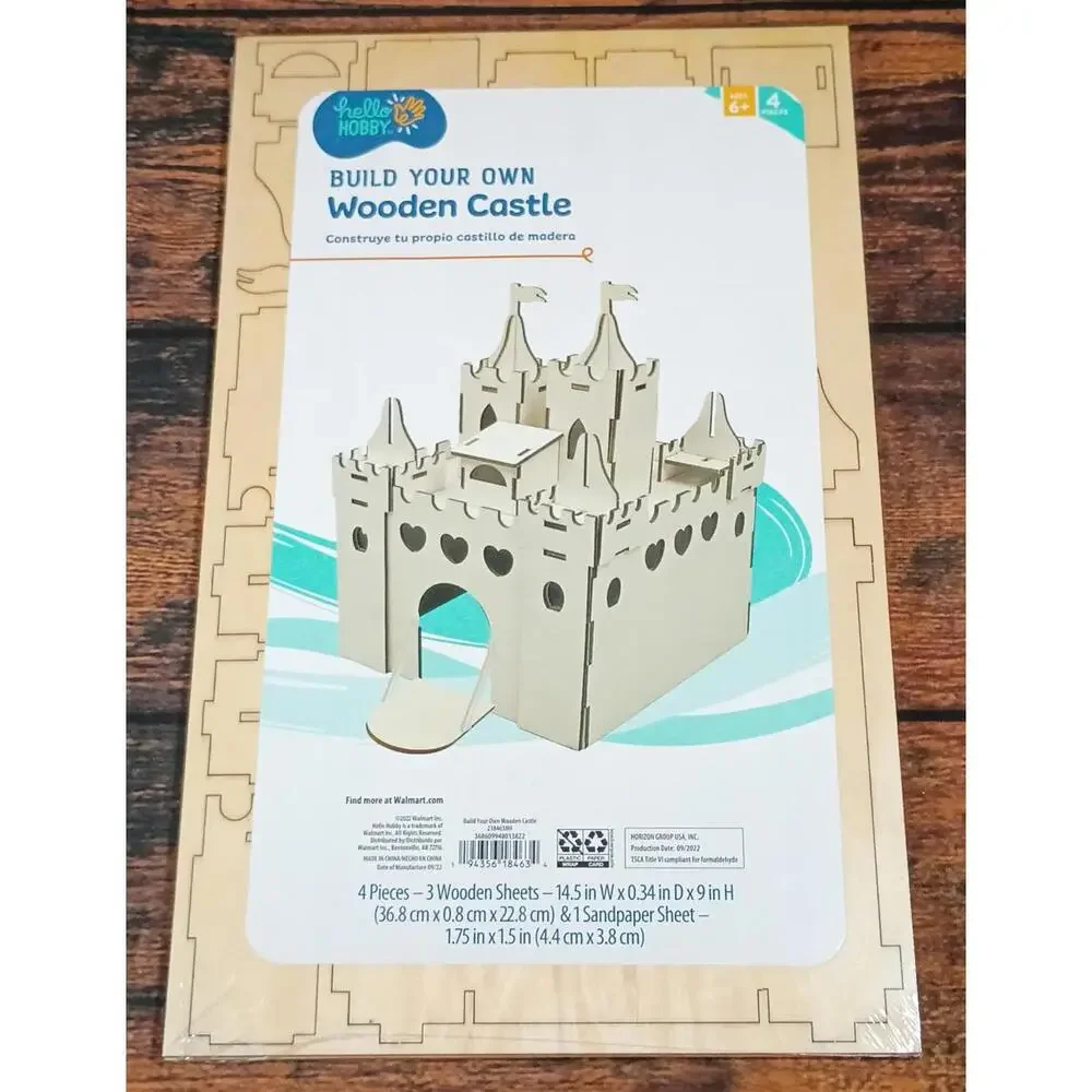 Build Your Own Wooden Castle Craft‎ Kit